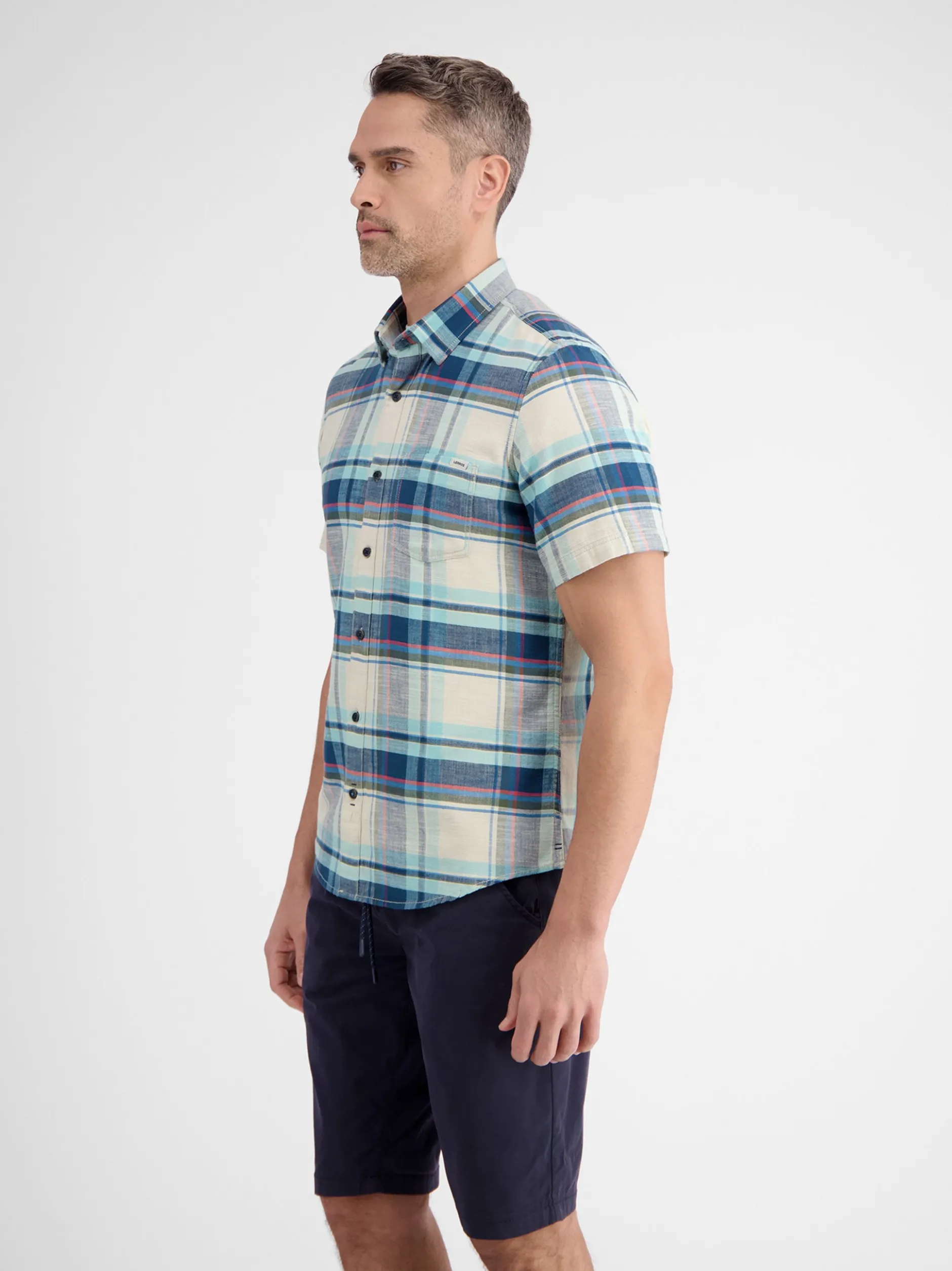 LERROS Herren Kurzarmhemd in mint