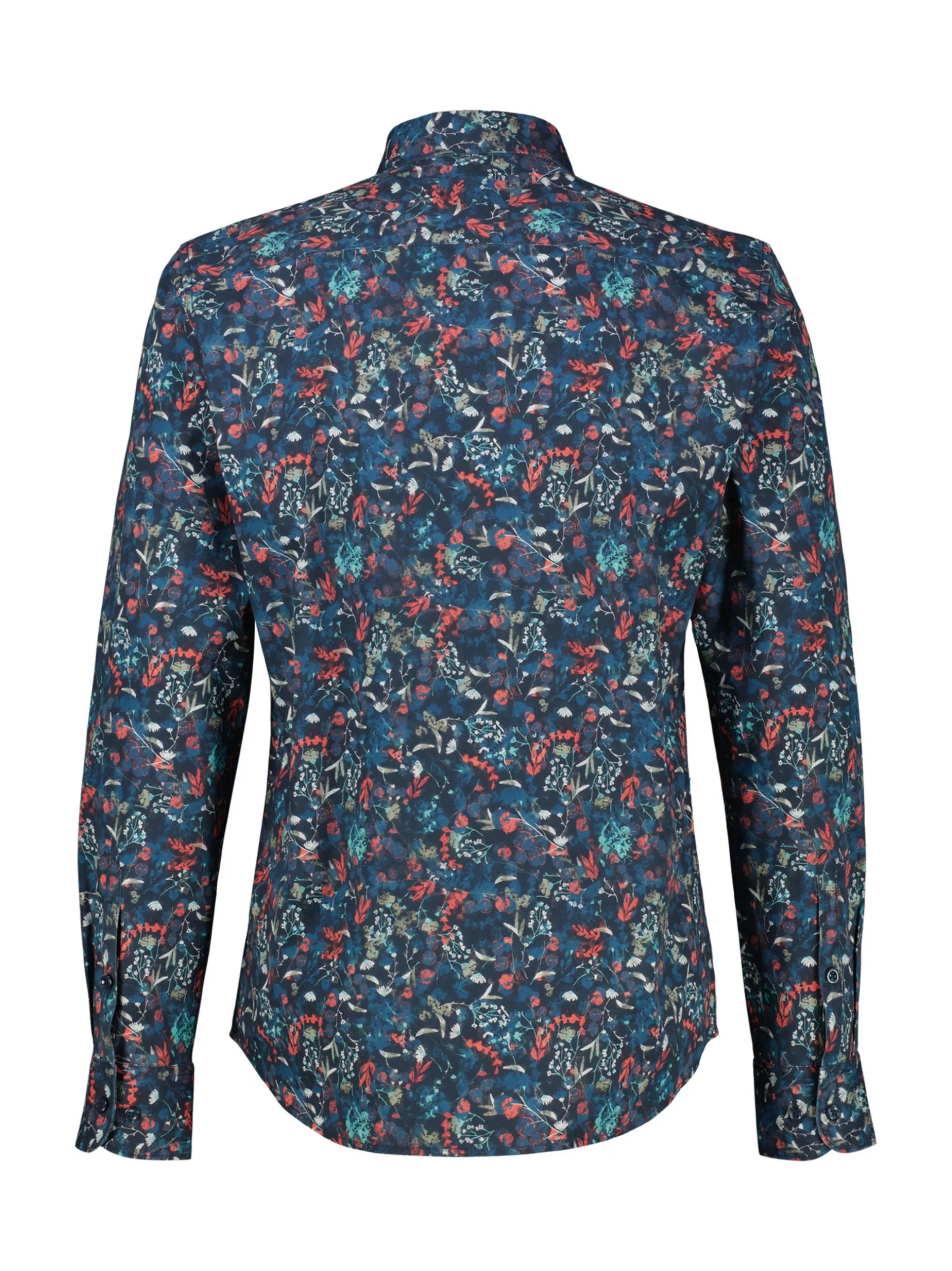 LERROS Herren Langarmhemd in blau