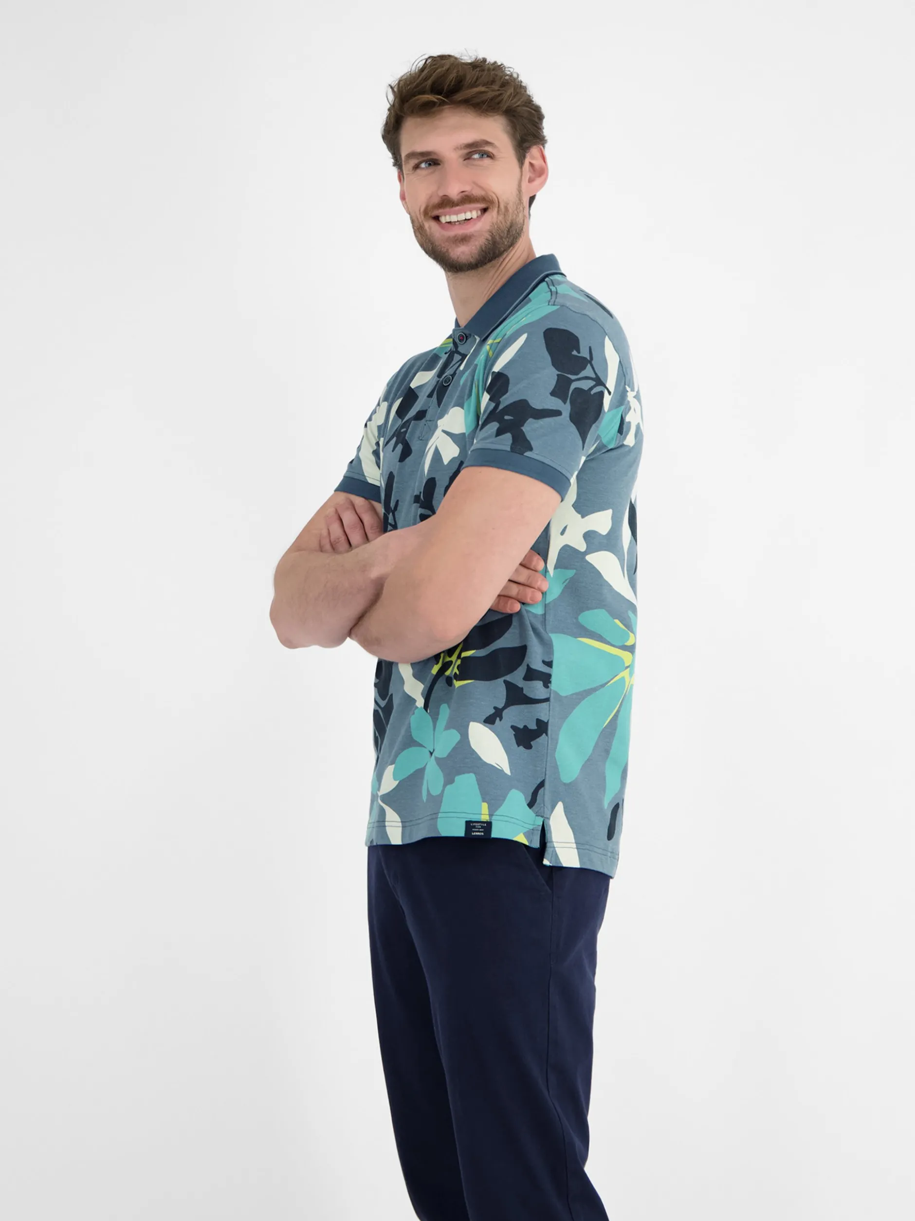 LERROS Herren Poloshirt in blau