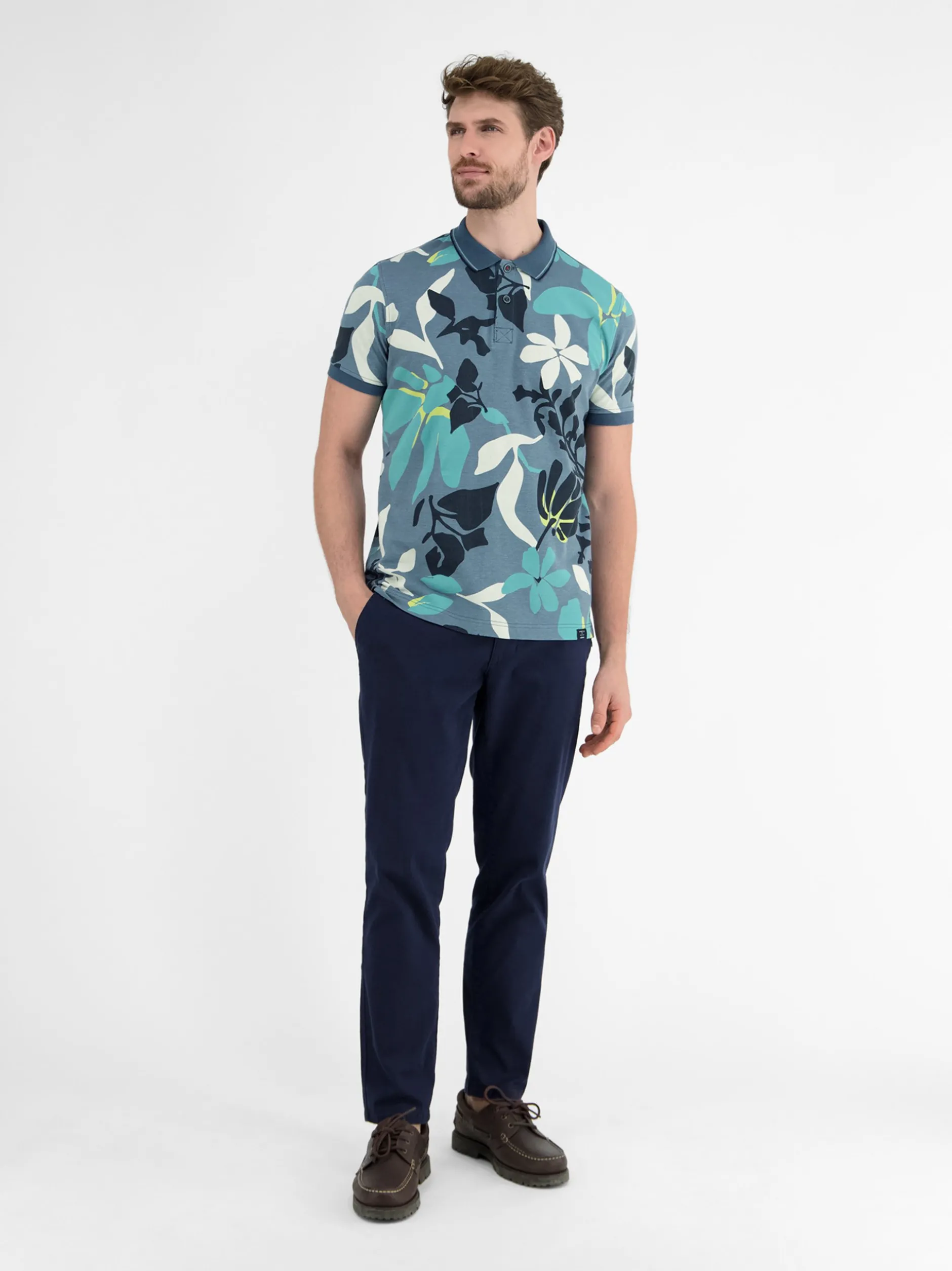 LERROS Herren Poloshirt in blau