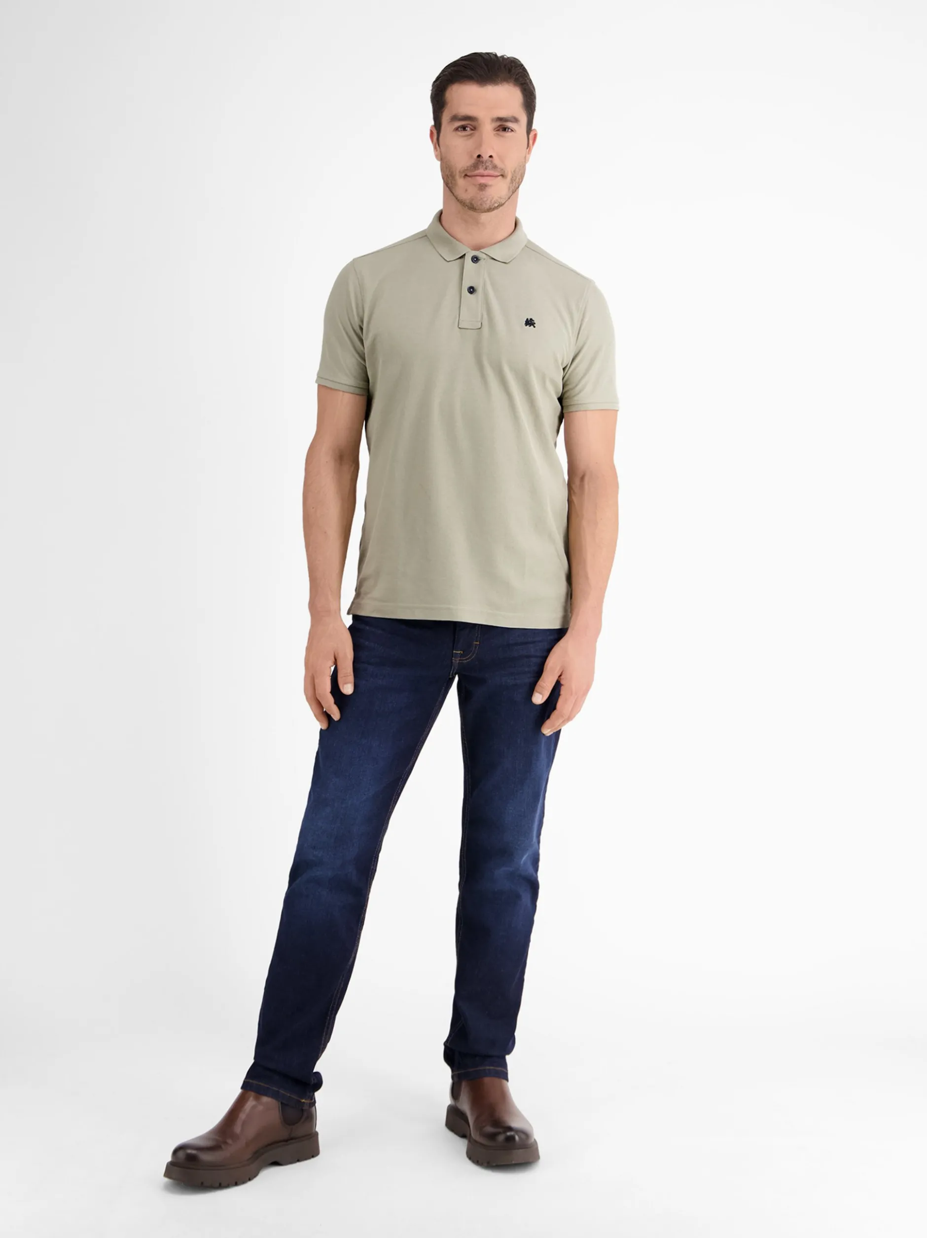 LERROS Herren Poloshirt in grau