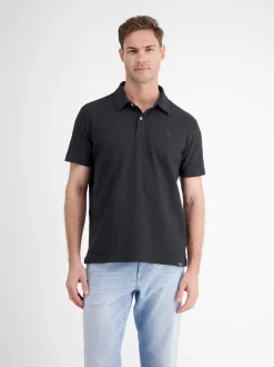 LERROS Herren Poloshirt in schwarz
