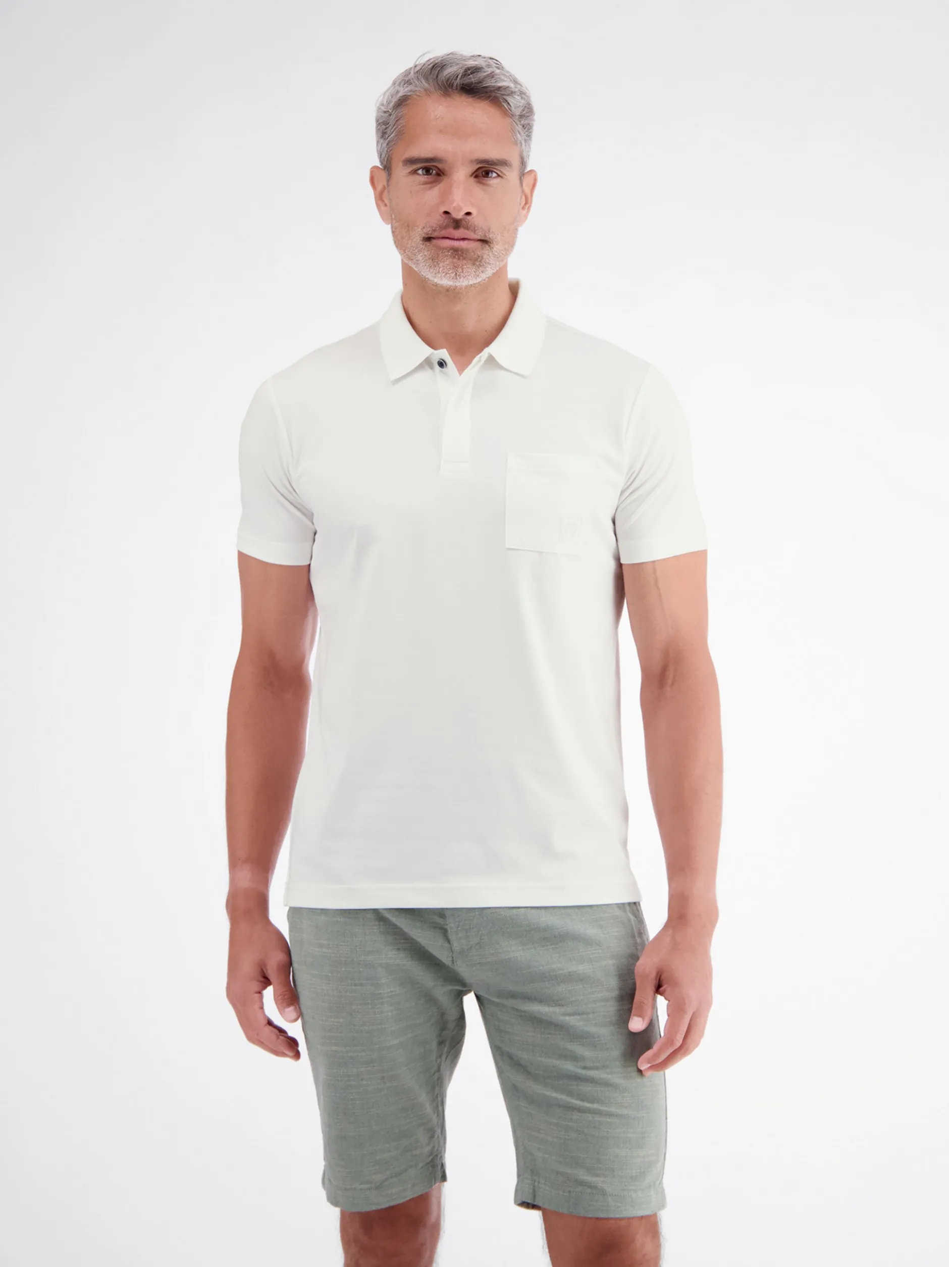 LERROS Herren Poloshirt in weiß