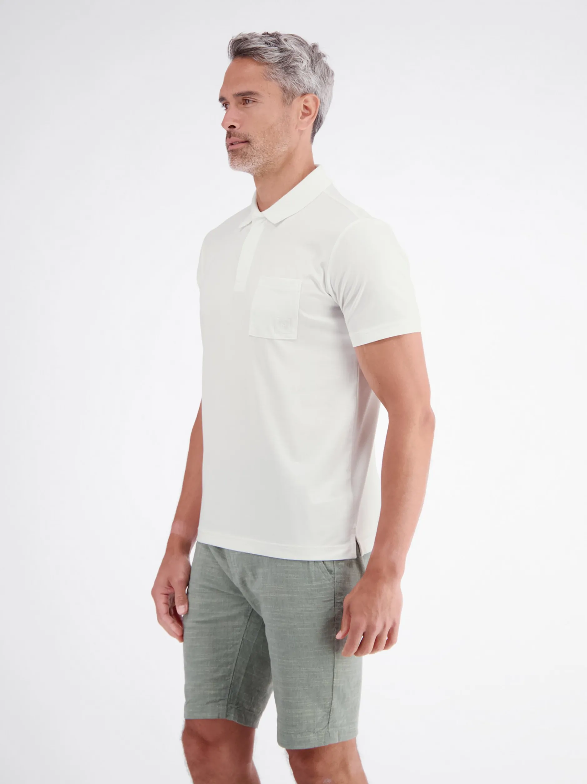 LERROS Herren Poloshirt in weiß