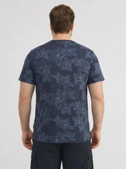 LERROS Herren Rundhalsshirt in blau