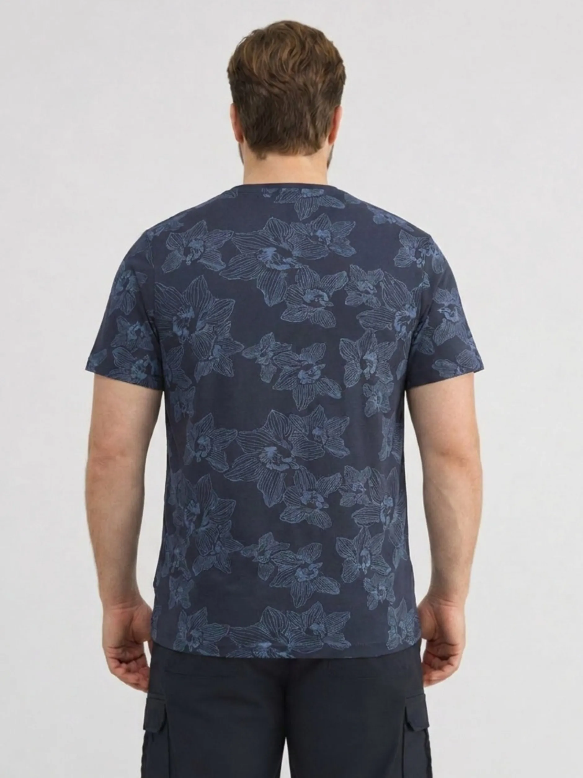LERROS Herren Rundhalsshirt in blau