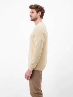 LERROS Herren Strickpullover in beige