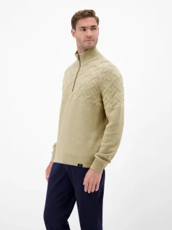LERROS Herren Strickpullover in beige