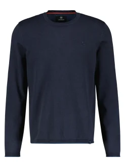 LERROS Herren Strickpullover in blau
