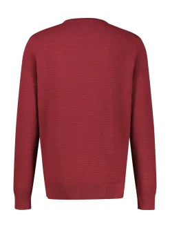 LERROS Herren Strickpullover in rot