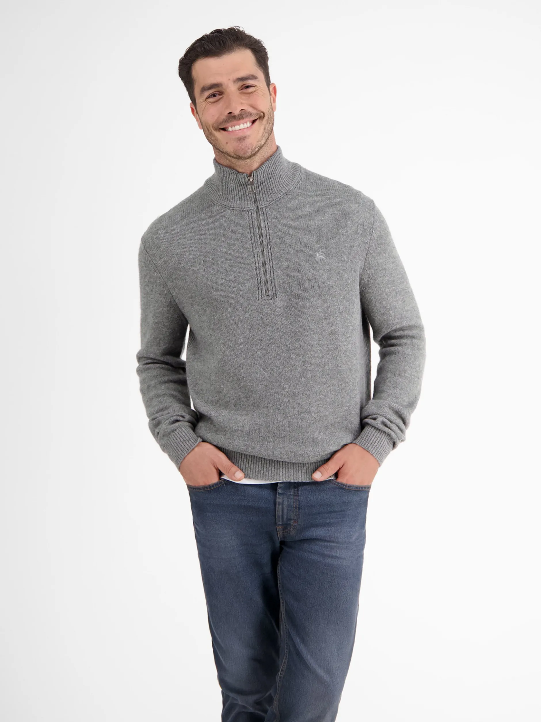 LERROS Herren Troyer in grau