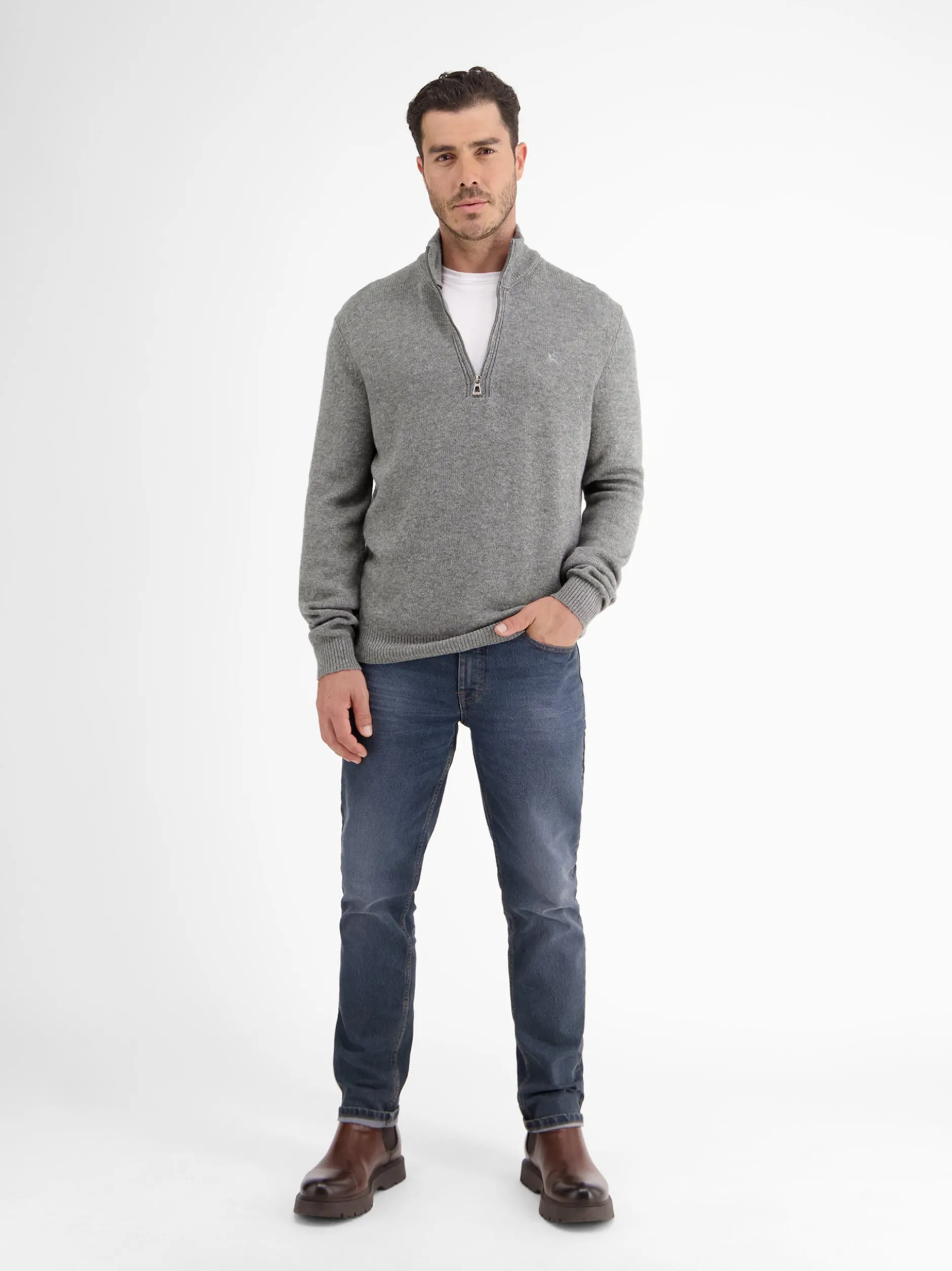 LERROS Herren Troyer in grau