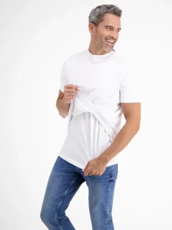 LERROS Herren T-Shirt Doppelpack in schwarz