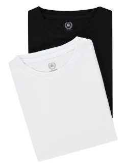 LERROS Herren T-Shirt Doppelpack in schwarz