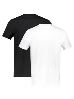 LERROS Herren T-Shirt Doppelpack in schwarz