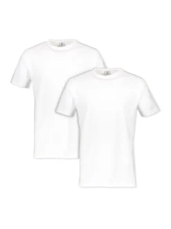 LERROS Herren T-Shirt Doppelpack in weiß