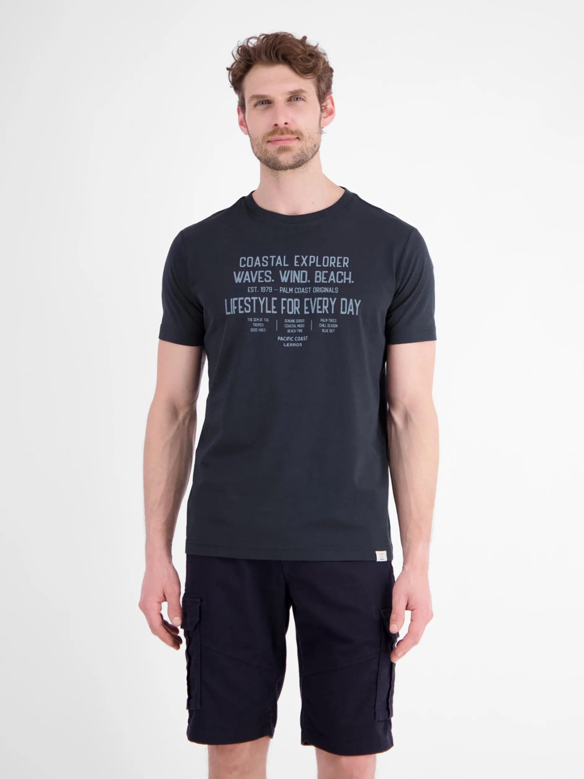 LERROS Herren T-Shirt in blau
