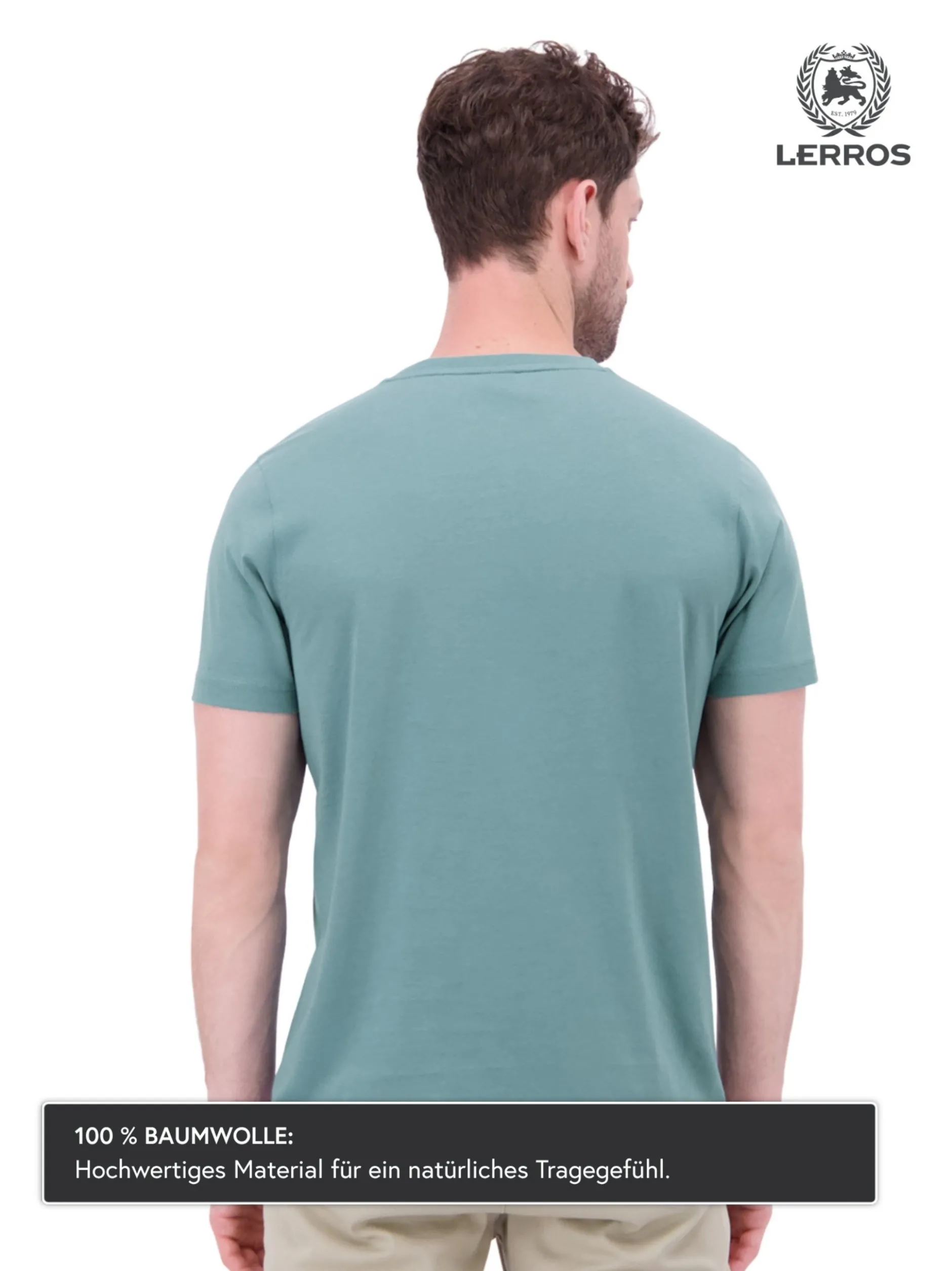 LERROS Herren T-Shirt in blau
