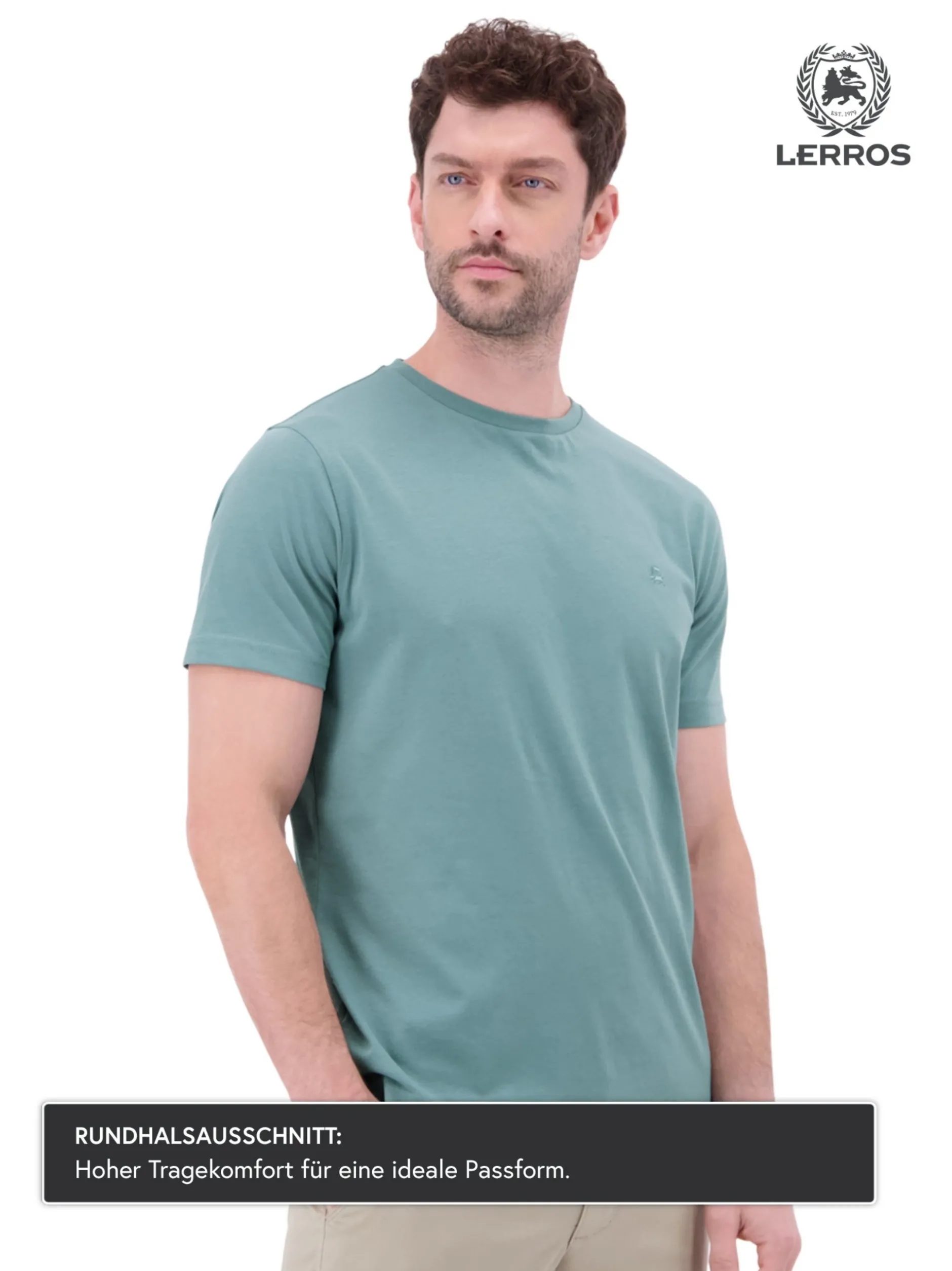 LERROS Herren T-Shirt in blau