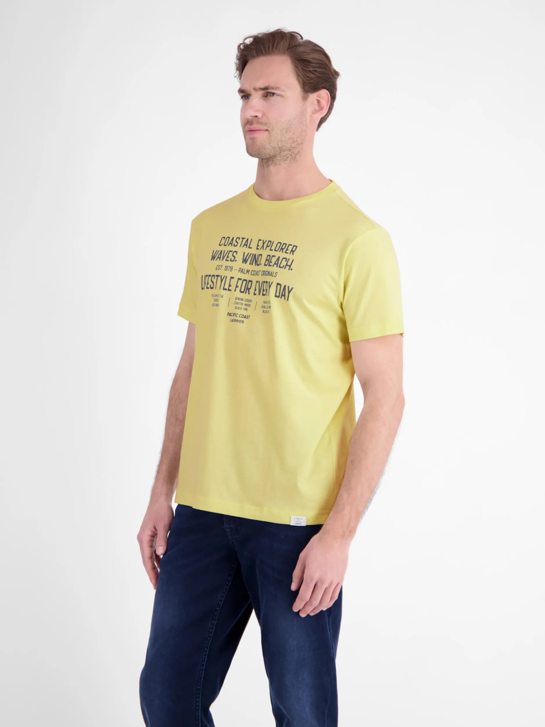 LERROS Herren T-Shirt in gelb