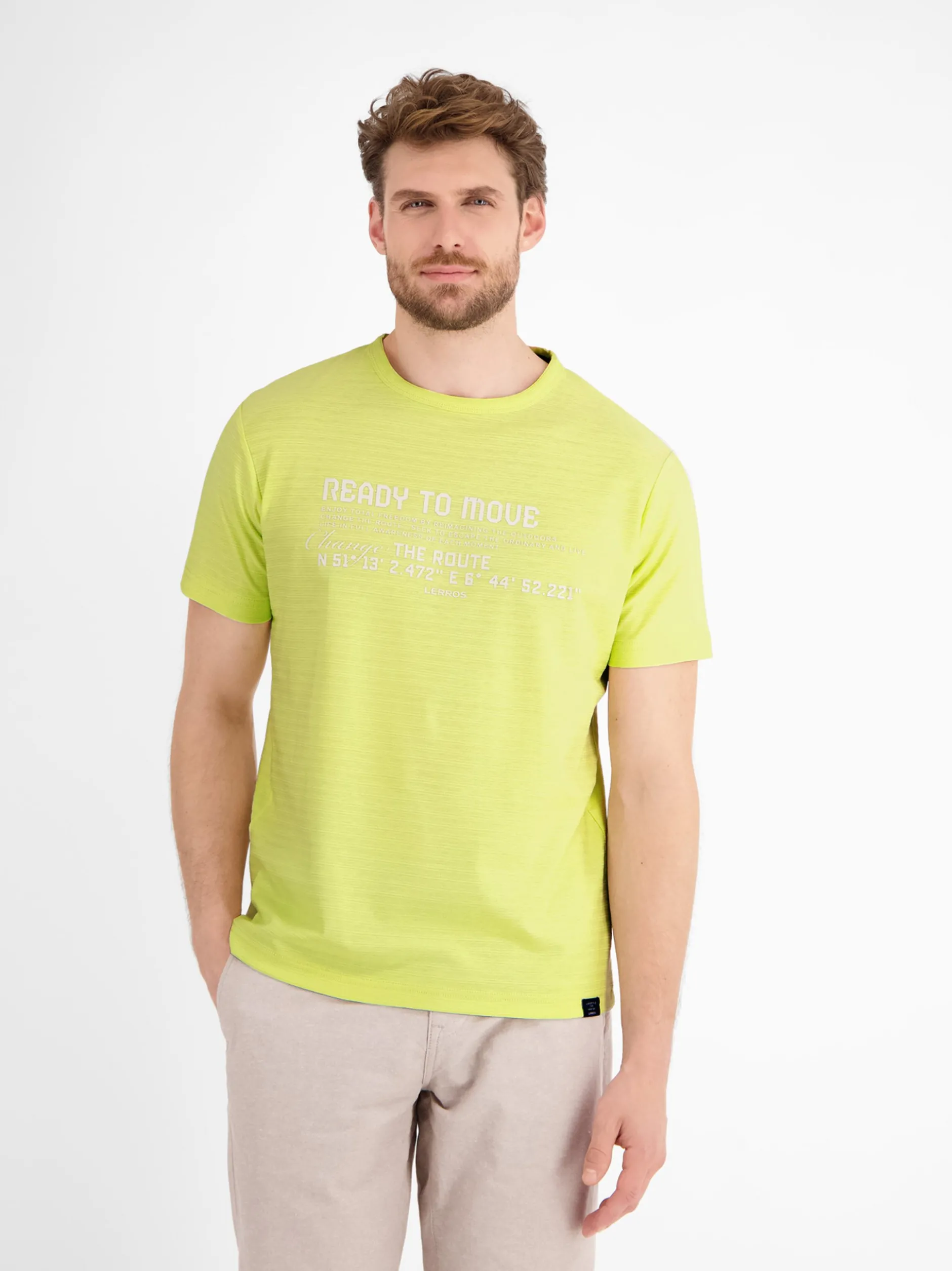 LERROS Herren T-Shirt in gelb