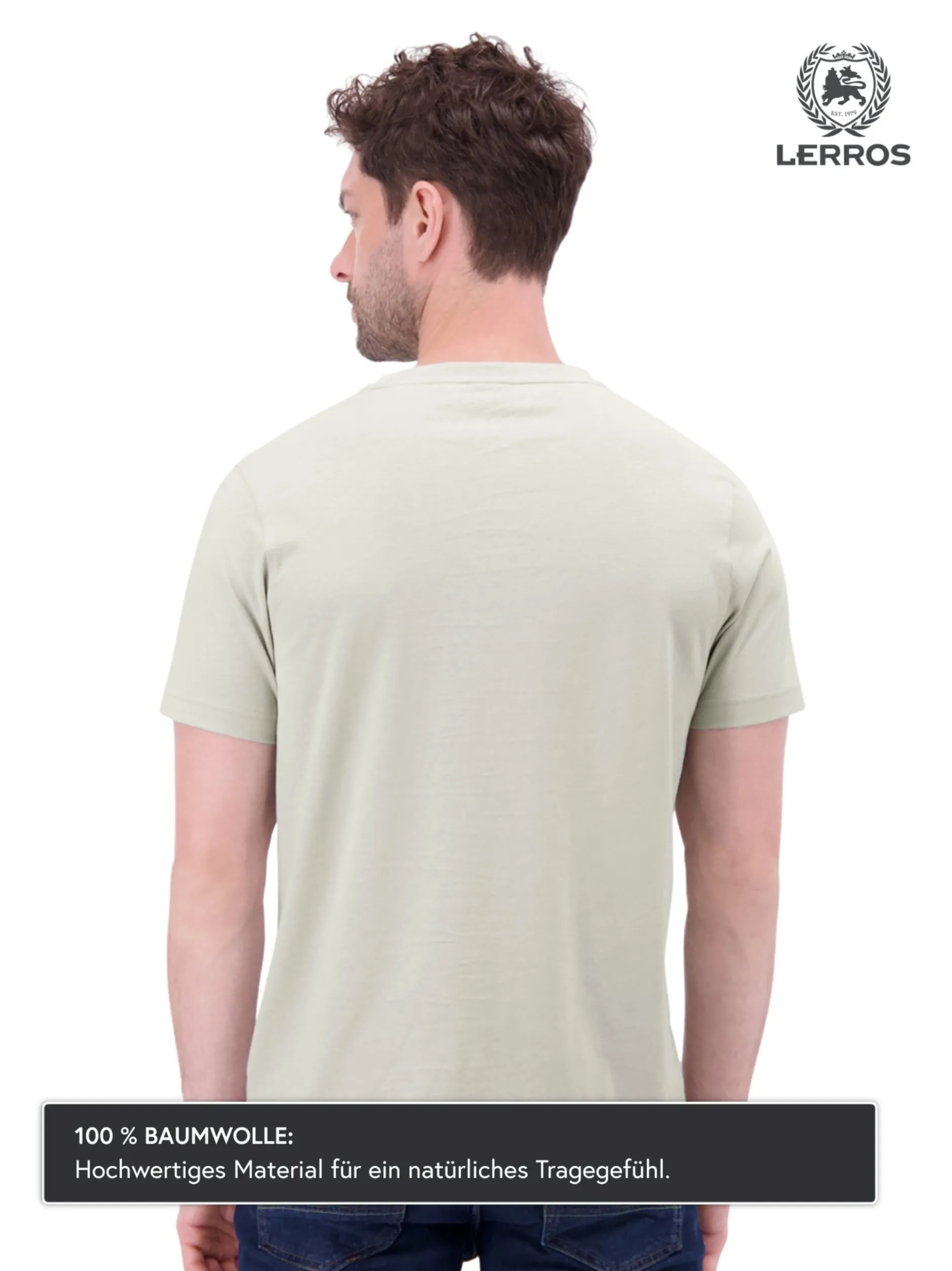 LERROS Herren T-Shirt in grau