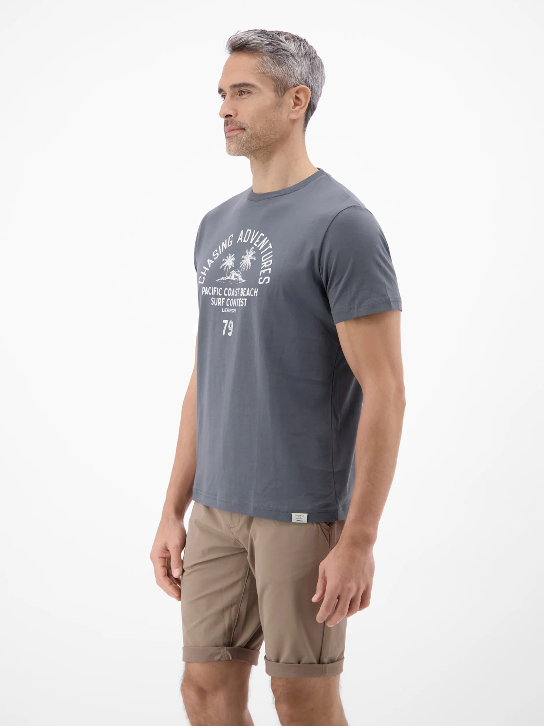 LERROS Herren T-Shirt in grau