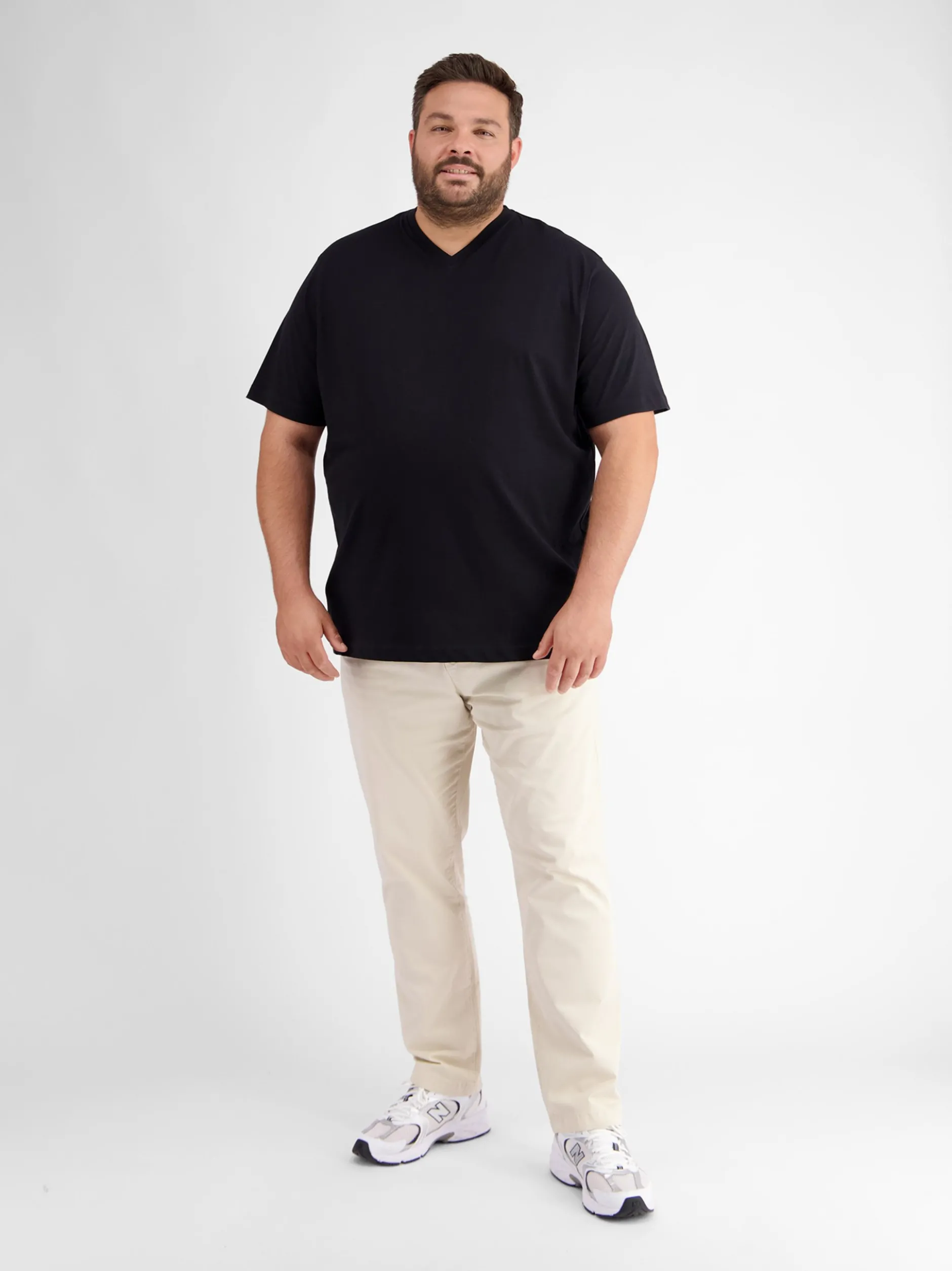 LERROS Herren T-Shirt in schwarz