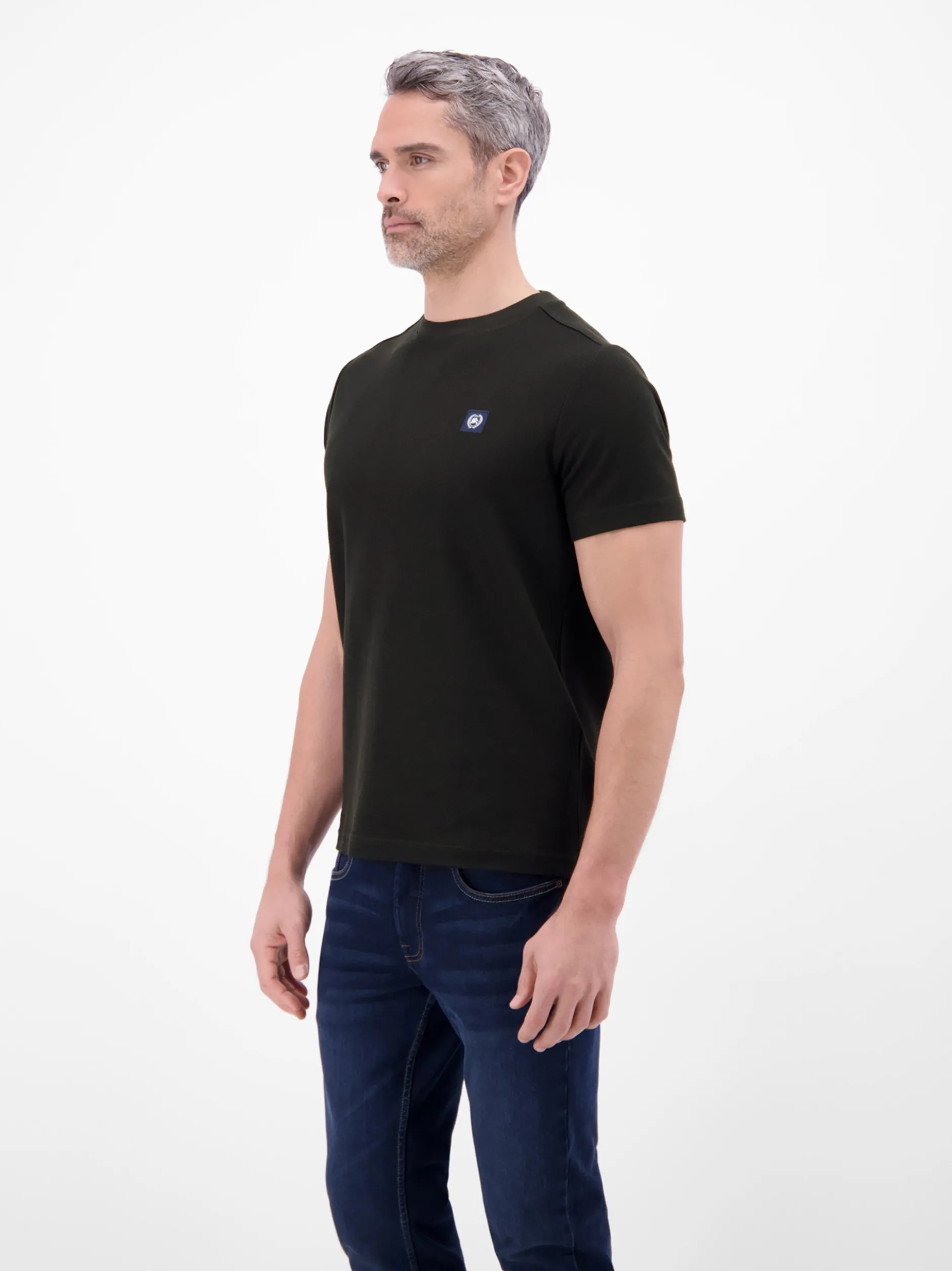 LERROS Herren T-Shirt in schwarz