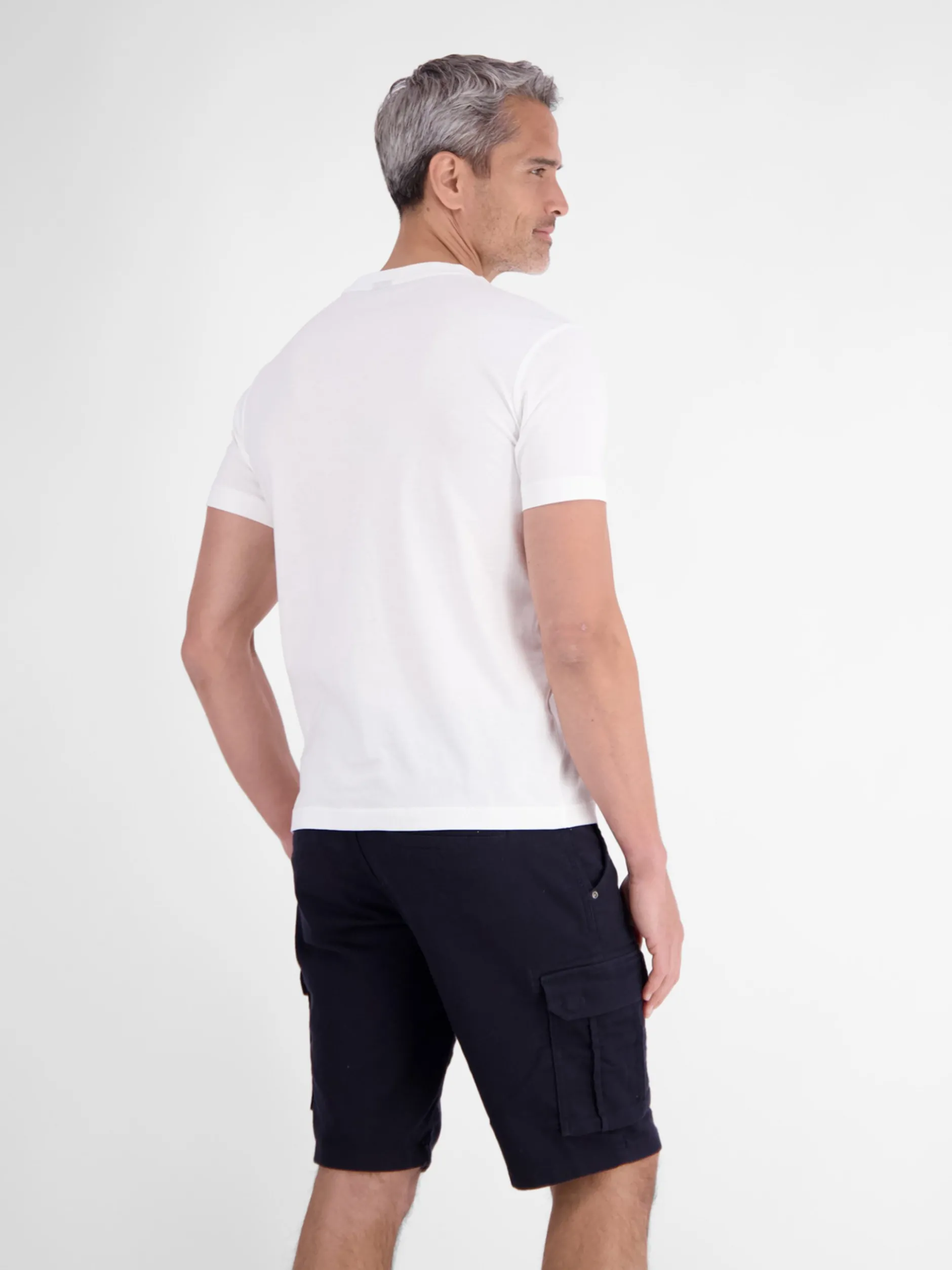 LERROS Herren T-Shirt in weiß