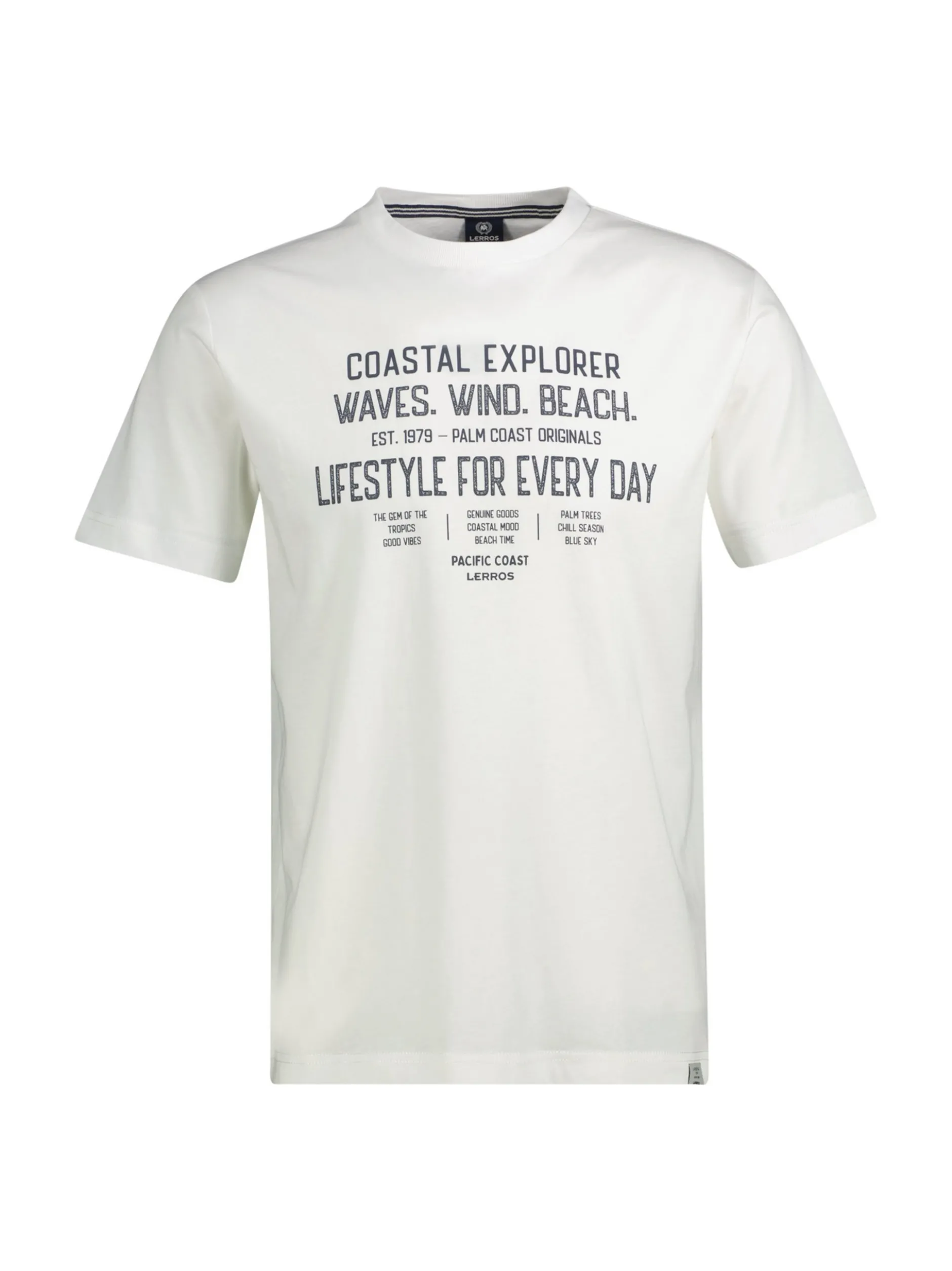 LERROS Herren T-Shirt in weiß