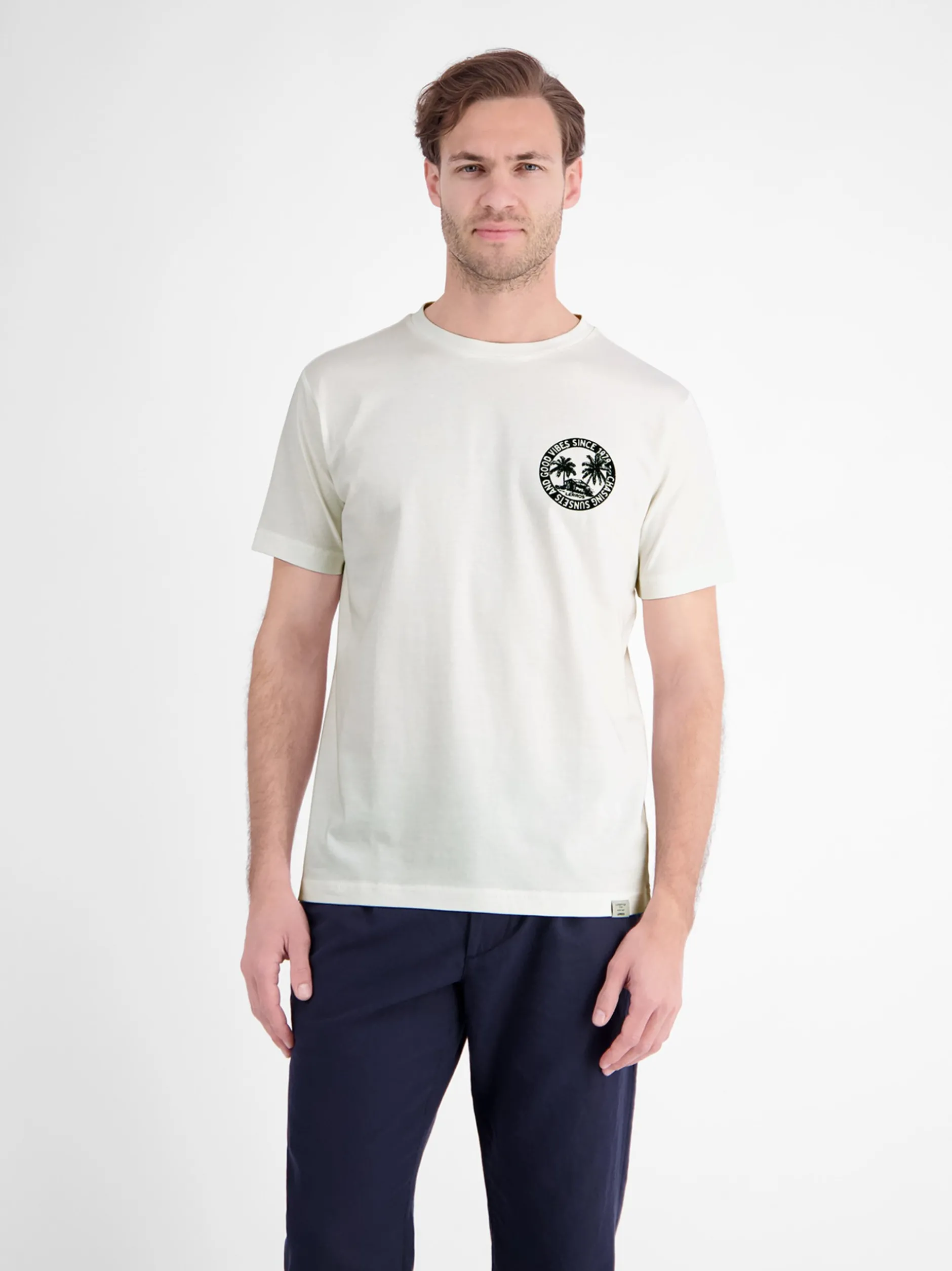 LERROS Herren T-Shirt in weiß