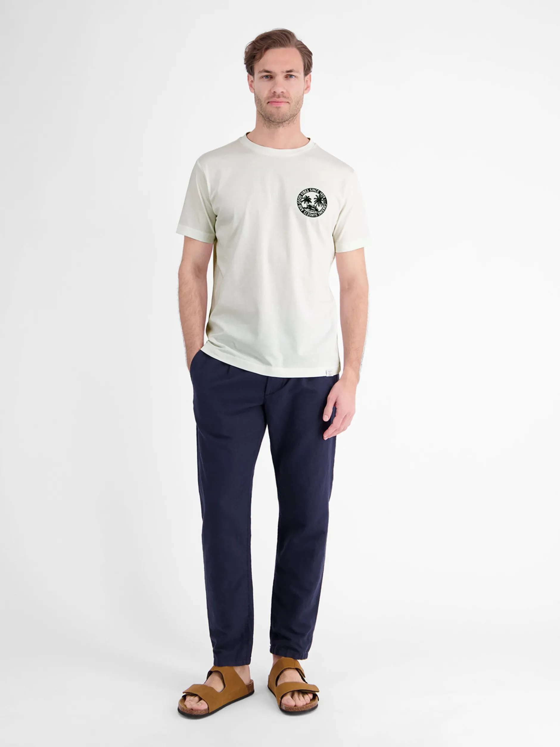 LERROS Herren T-Shirt in weiß