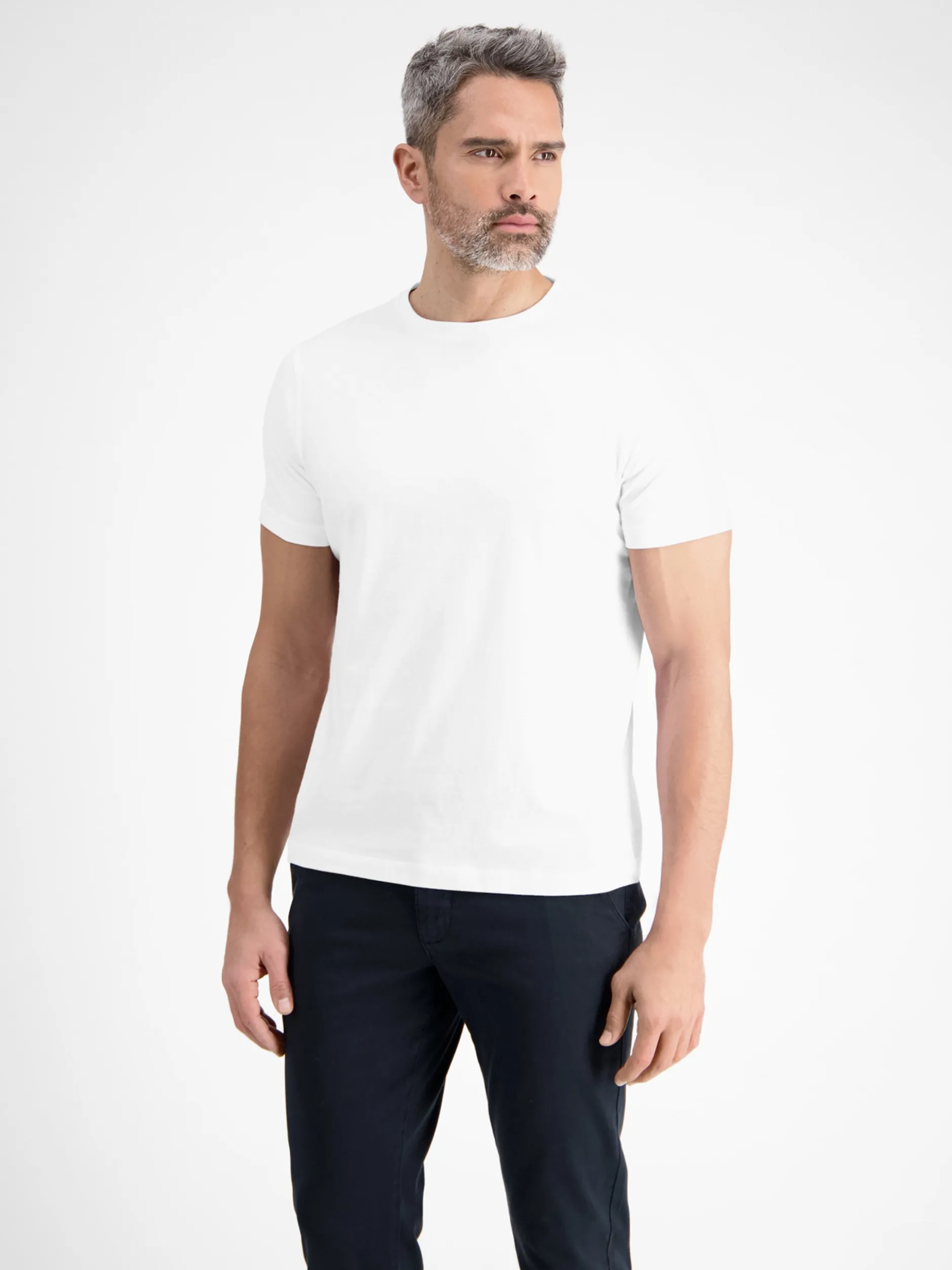 LERROS Herren T-Shirt in weiß