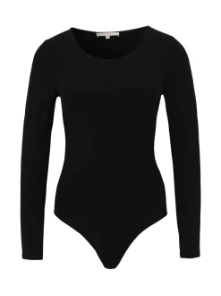 Les Lunes Damen Langarmbody in schwarz - Ärmel: langarm