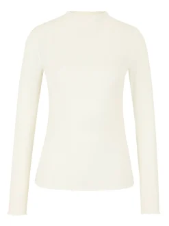 Les Lunes Damen Langarmshirt in weiß - Ärmel: langarm