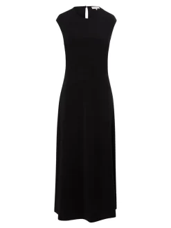 Les Lunes Damen Maxikleid in schwarz - Länge: lang