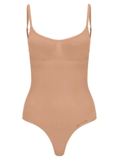 Les Lunes Damen Ärmelloser Body in braun
