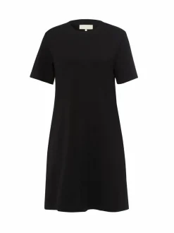 Les Lunes Damen Shirtkleid in schwarz - Länge: kurz