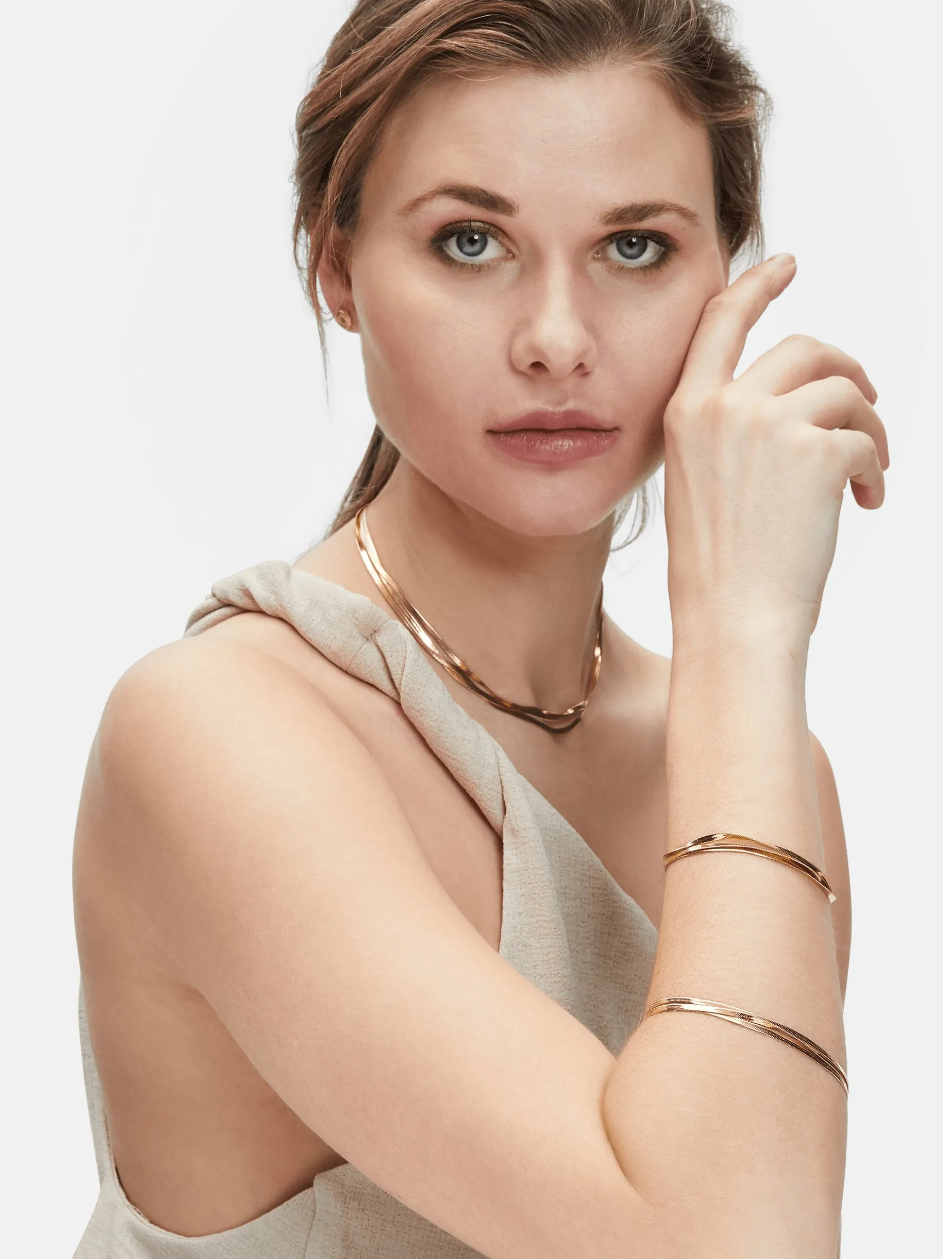 Liebeskind Berlin Damen Armband - Snake-Chain in roségold