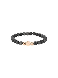 Liebeskind Berlin Damen Armband - The Dark Quartz in grau