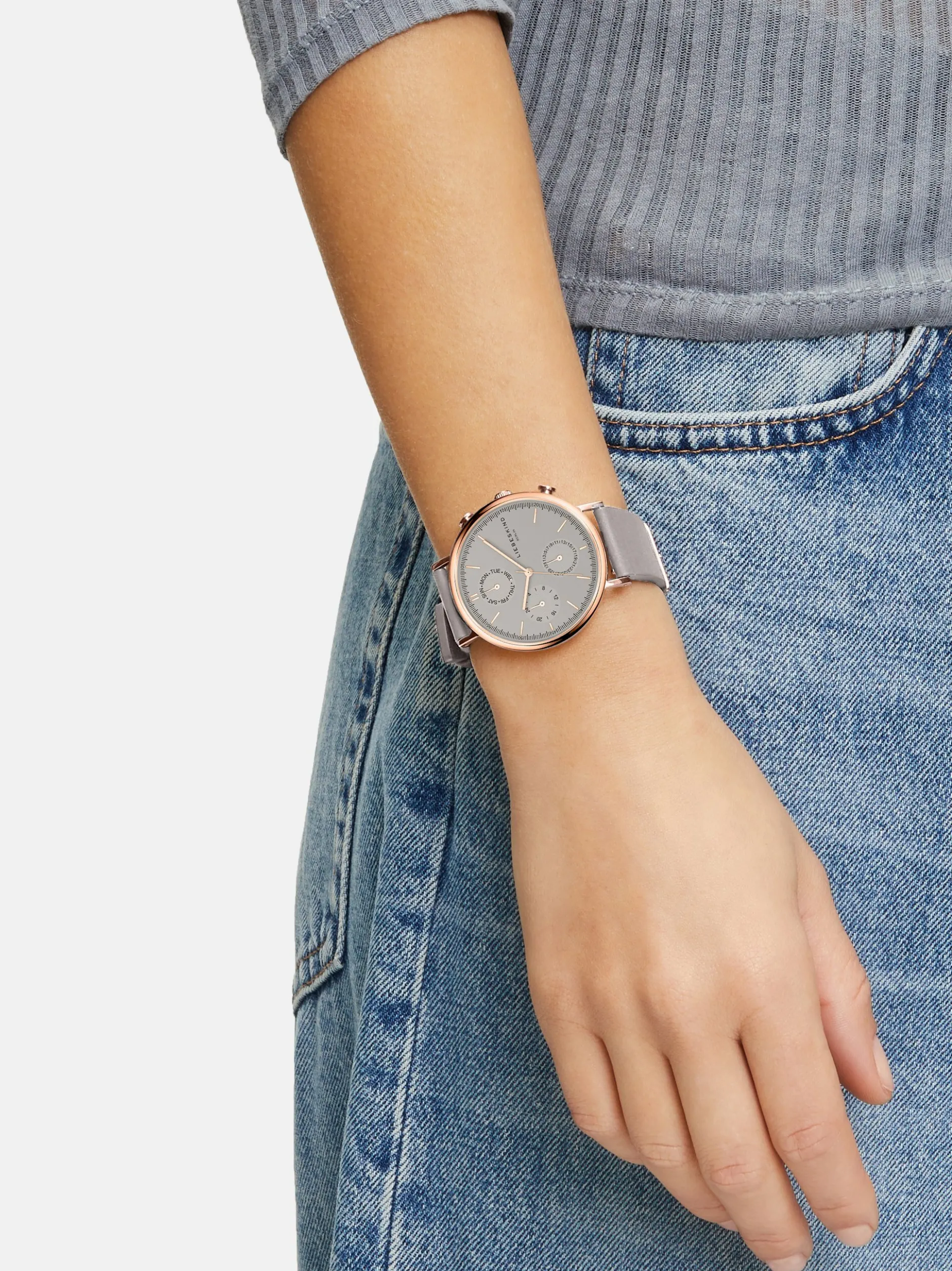 Liebeskind Berlin Damen Armbanduhr - The Black Multifunktion in grau