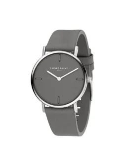 Liebeskind Berlin Damen Armbanduhr - The Leather One in grau