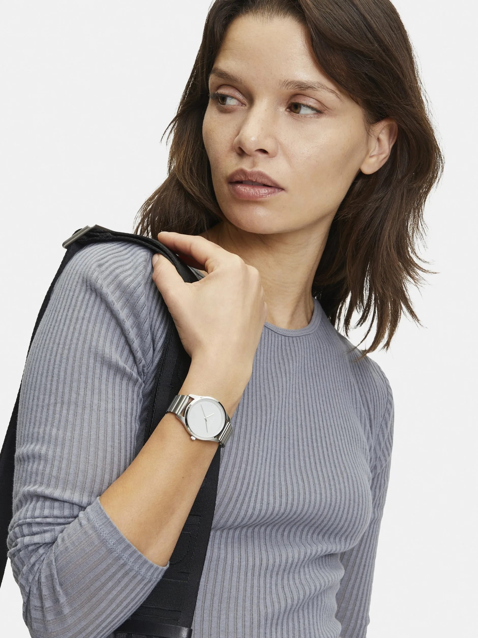 Liebeskind Berlin Damen Armbanduhr - The Round Staple in silber