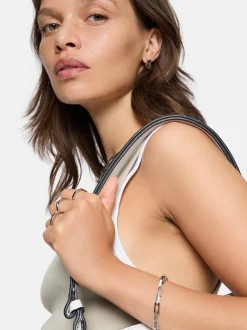 Liebeskind Berlin Damen Creolen - Urban Chic in silber