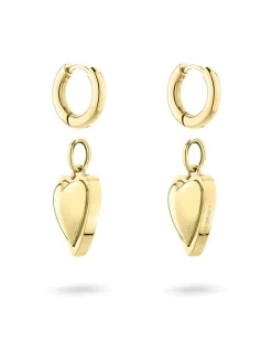 Liebeskind Berlin Damen Creolen - Metal Heart in gold