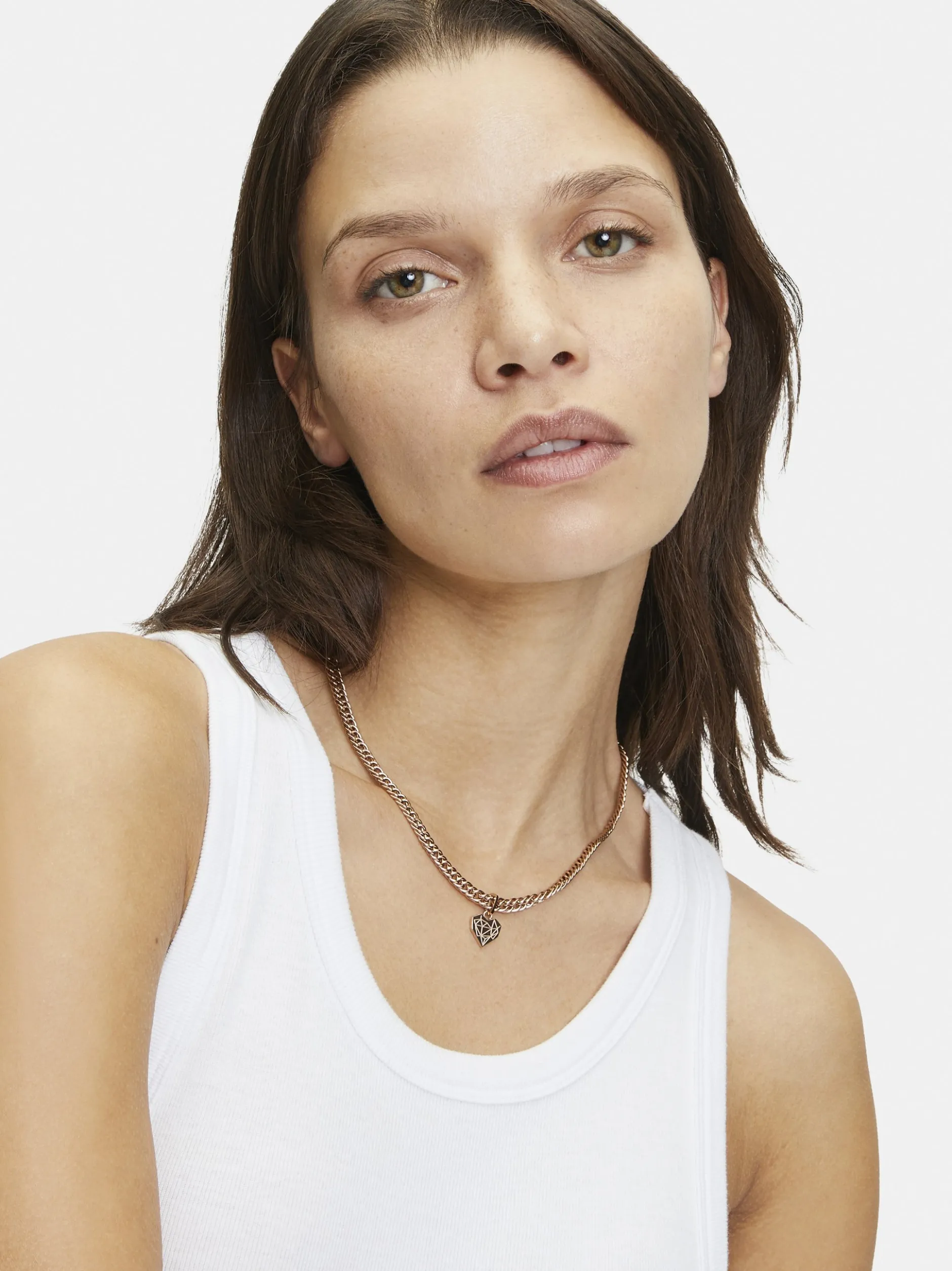 Liebeskind Berlin Damen Halskette - Broken Heart Chunky in roségold