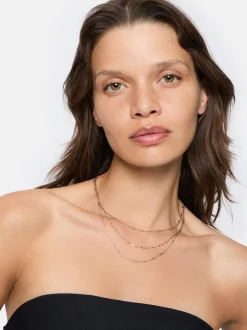 Liebeskind Berlin Damen Halskette - Sparkling With Layers in roségold