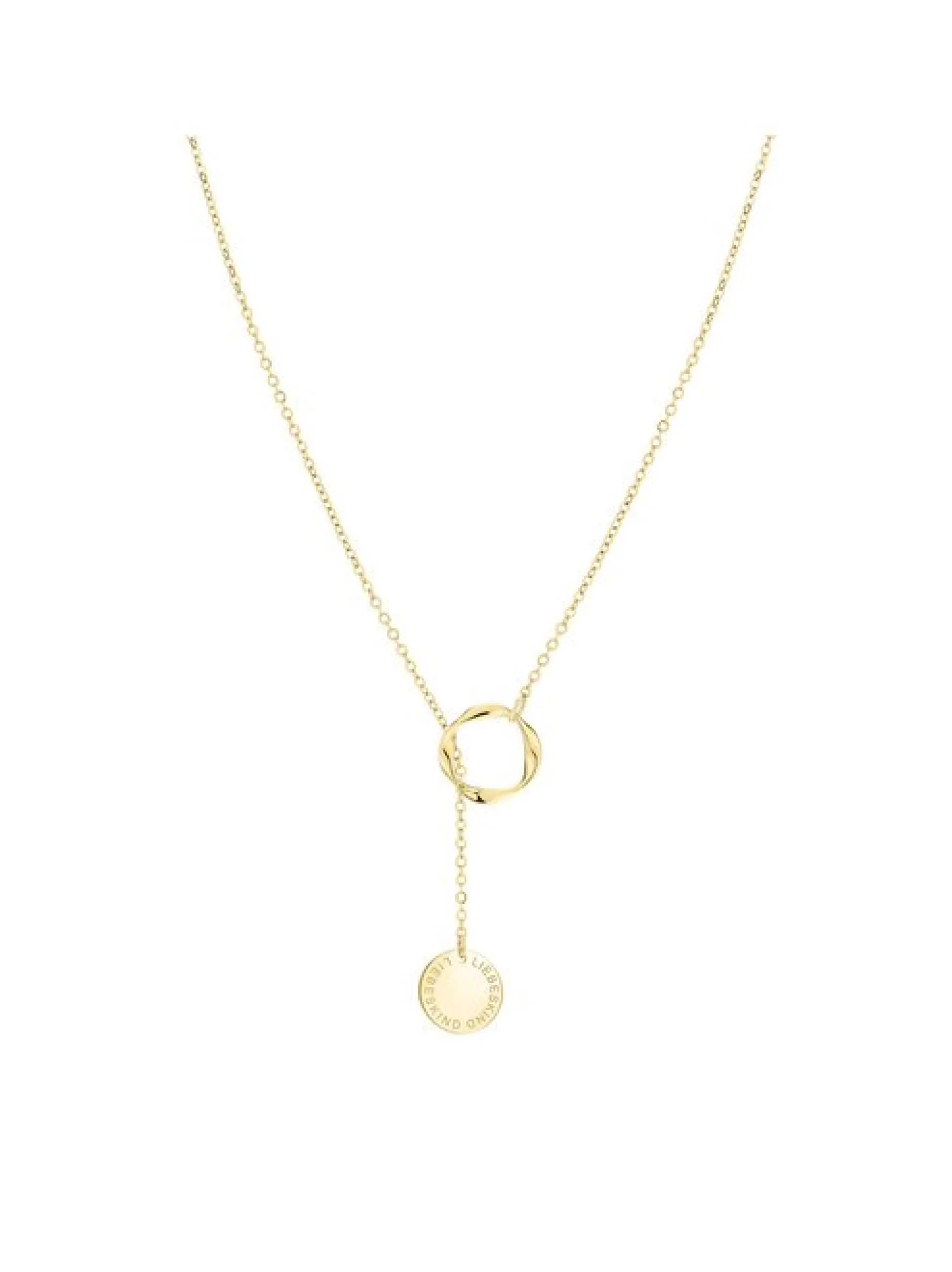 Liebeskind Berlin Damen Halskette - The Organic Twist in gold