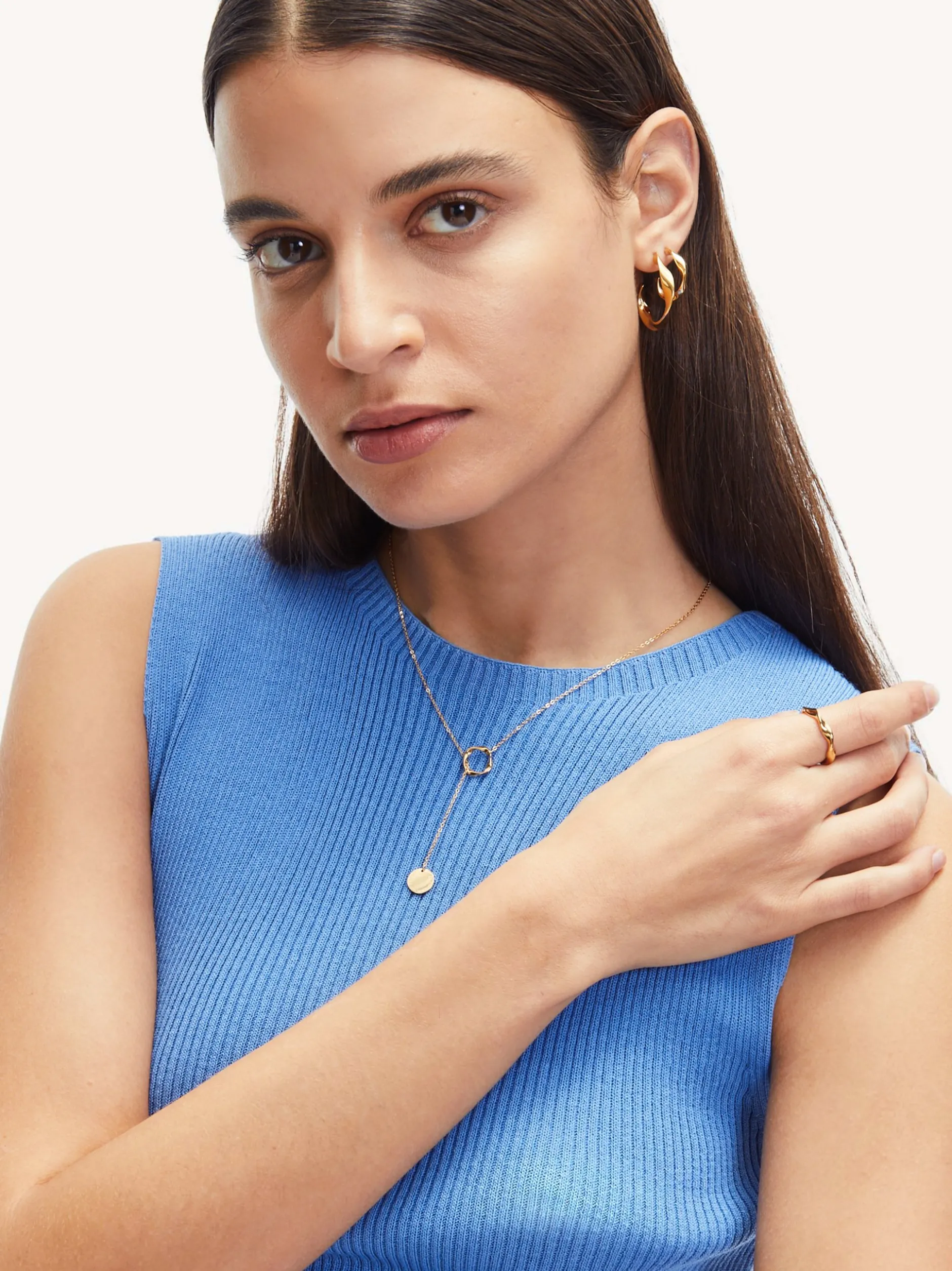 Liebeskind Berlin Damen Halskette - The Organic Twist in gold